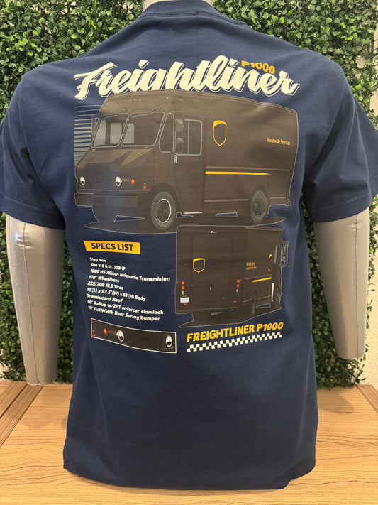 UPS Package Car Racing Tee with iconic design and high-quality material featuring a reimagined UPS race car print.