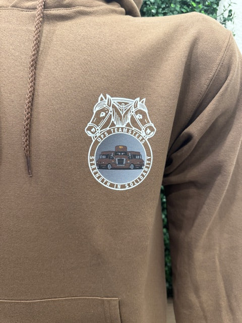 UPS Brown Teamster Truck Hoodie Hooded Sweatshirt