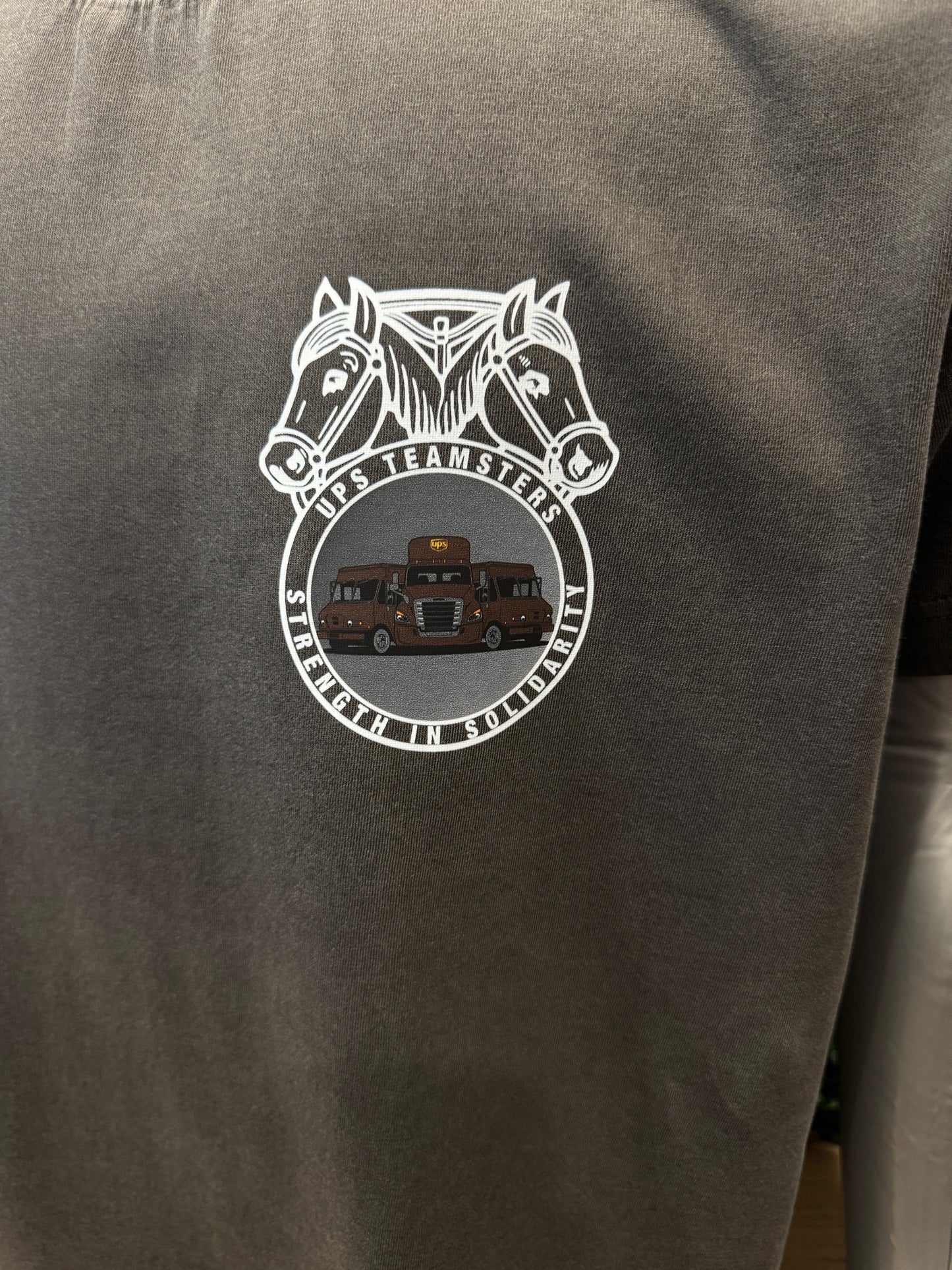 UPS United Parcel Service Teamster Trucks T-shirt Union Package Car Logo Tee