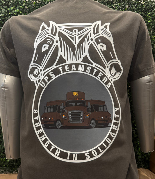 UPS United Parcel Service Teamster Trucks T-shirt Union Package Car Logo Tee